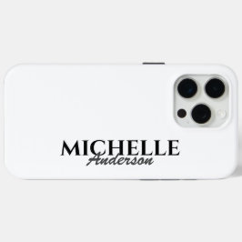 Funda Para iPhone 15 Pro Max Monograma moderno simple