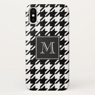 title_seo2 Monograma negro de Houndstooth
