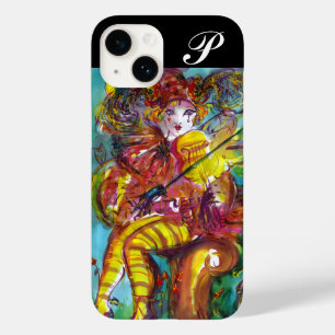 Funda Para iPhone 14 De Case-Mate Monograma nocturno de carnaval PIERO / Veneciano