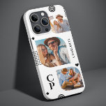 Funda Para iPhone 13 Pro Max Monograma Nombre 3 Collage de fotos Moderno<br><div class="desc">Collage de fotos Monograma 3 Casos de teléfono moderno de moda presenta un collage de fotos de tres de tus fotos favoritas con tu nombre personalizado y monograma en un elegante guión negro. Personalice editando el texto en los cuadros de texto proporcionados. Perfecto para cumpleaños, Navidades, Día de la Madre...</div>