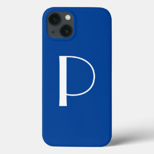 Funda Para iPhone 13 Monograma Nombre propio de la vendimia inicial Par