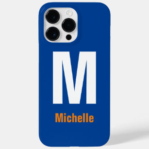 Funda Para iPhone 14 Pro Max De Case-Mate Monograma Nombre propio inicial moderno Minimalist