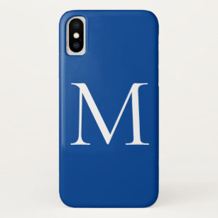 Funda Para iPhone XS Monograma Nombre propio inicial moderno Minimalist