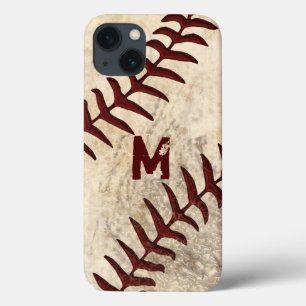 Funda Para iPhone 13 MONOGRAMA o caja del teléfono del béisbol del