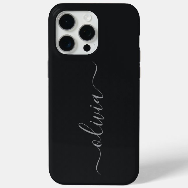 Funda De Case-Mate Para iPhone Monograma Personalizado (Reverso )