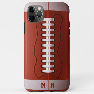 Funda Para iPhone 11 Pro Max Monograma Personalizado Casas de teléfono de fútbo