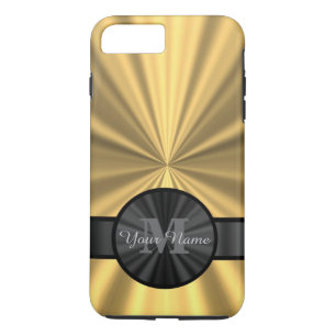 Funda Para iPhone 8 Plus/7 Plus Monograma personalizado de oro elegante de moda
