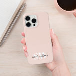 Funda Para iPhone 13 Monograma personalizado moderno Rosa<br><div class="desc">Monograma personalizado moderno Estuche para iPhone rosa</div>