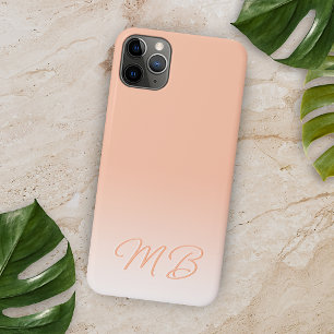 Funda Para iPhone 13 Monograma personalizado simple elegante suave melo