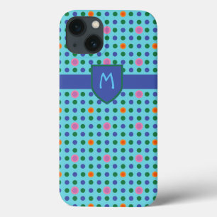 Funda Para iPhone 13 Monograma Polka Dots Personalizado iPhone 6 Xtreme