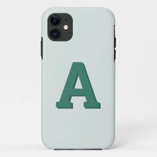 Funda Para iPhone 11 Monograma retro moderno inicial