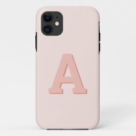 Funda Para iPhone 11 Monograma retro moderno inicial