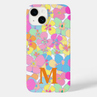 Monograma rosado con floral Netro