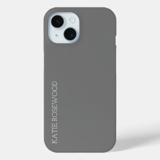 Funda Para iPhone 15 Monograma simple