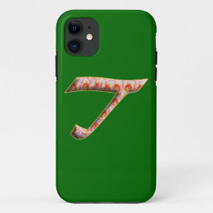 Monograma T en Rosas Patrón Iphone 5 Funda