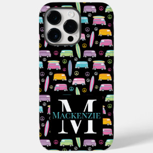 Funda Para iPhone 14 Pro Max De Case-Mate Monograma trippy de signo de Van Peace de Hippie
