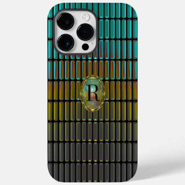 Funda De Case-Mate Para iPhone Monograma Varshue Elegant (Reverso )