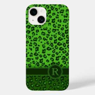 Funda Para iPhone 14 De Case-Mate Monograma verde leopardo