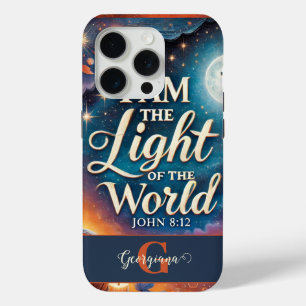 Funda Para iPhone 15 Pro Monograma vibrante biblia cristiana de Halloween v