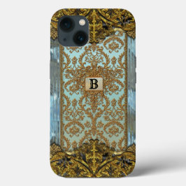 Funda Para iPhone 13 Monograma victoriano elegante de Walshdean 