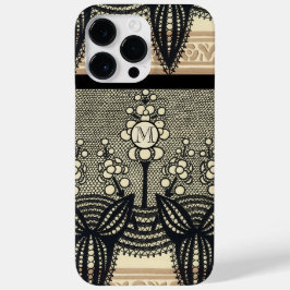 title_seo2 Monograma Vintage Art Nouveau Floral Pattern iphon