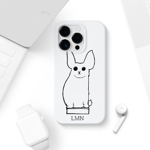 Funda Para iPhone 14 Pro De Case-Mate Monograma vintage de la gran creatura de lomo