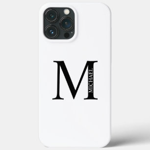 Funda Para iPhone 13 Pro Max Monograma y nombre personalizados