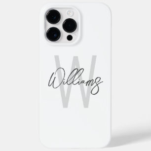 Funda Para iPhone 14 Pro Max De Case-Mate Monograma y nombre personalizados de escritura mod