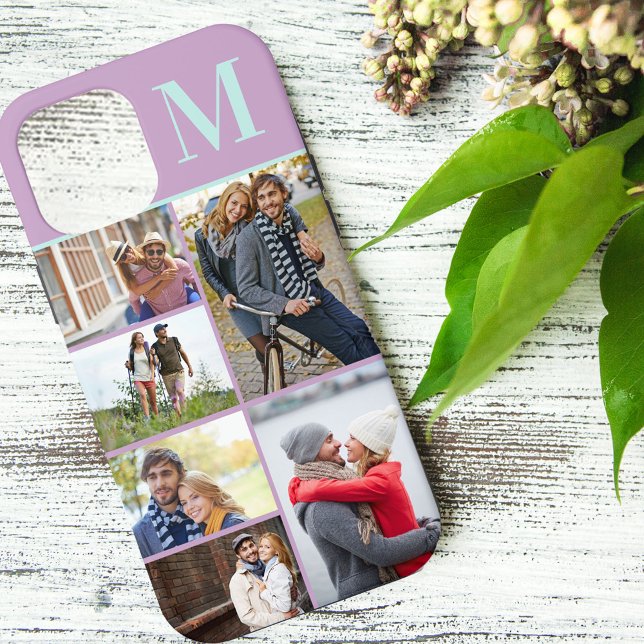 Funda De Case-Mate Para iPhone Monogramado 6 Collage de fotos Lilac (Subido por el creador)