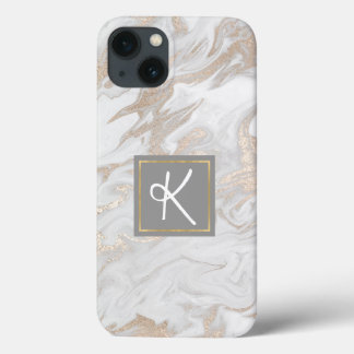 Funda Para iPhone 13 Monogramado dorado