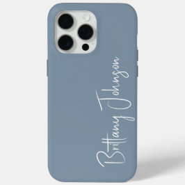 Funda Para iPhone 15 Pro Max Monogramado Dusty Blue