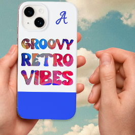 Funda Para iPhone 14 De Case-Mate Monogramado en Guay de Groovy Retro Vibes colorida