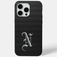 Monogramado "N" Faux Carbon Fiber Otter Box