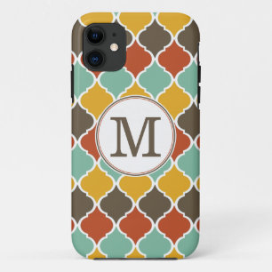 title_seo2 Monogramado Naranja Otoño Patrón de Entramado Marr