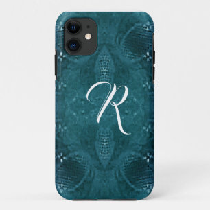 Funda Para iPhone 11 Monogramado Pine Green Look of Fabric