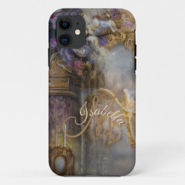 Funda Para iPhone 11 Monogramed Elegent Heavenly Gold Gate, Gold Text