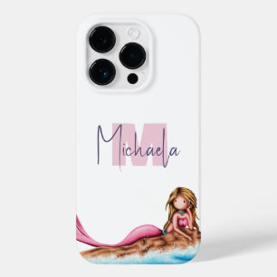 Funda Para iPhone 14 Pro De Case-Mate Monogrammed Girly Mermaid