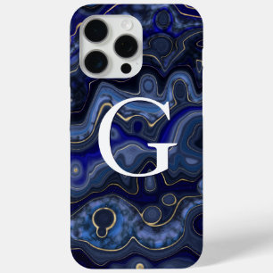 Funda Para iPhone 15 Pro Max Monogrammed Lapis Lazuli
