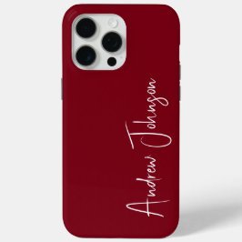 Funda Para iPhone 15 Pro Max Monogrammed Maroon