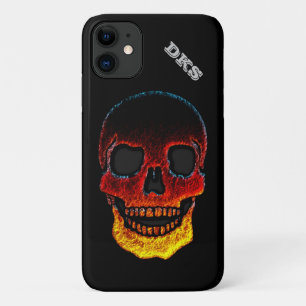 Funda Para iPhone 11 Monogrammed Molten Lava LOOK Skull iPhone 11 Funda
