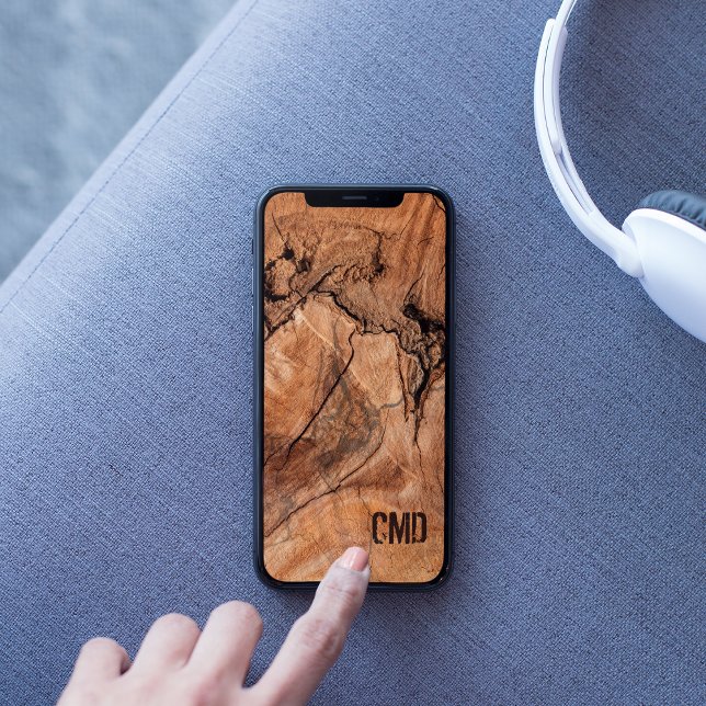 Funda De Case-Mate Para iPhone Monogrammed Wood Knots (Subido por el creador)