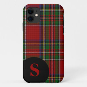 Funda Para iPhone 11 Monogramo de Royal Stewart Plaid