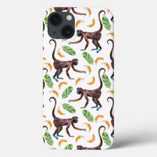 Funda Para iPhone 13 Monos dulces malabariando bananas