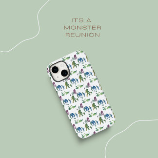Funda Para iPhone 14 De Case-Mate Monster Reunion Funny Ombre Creatividad Azul Verde