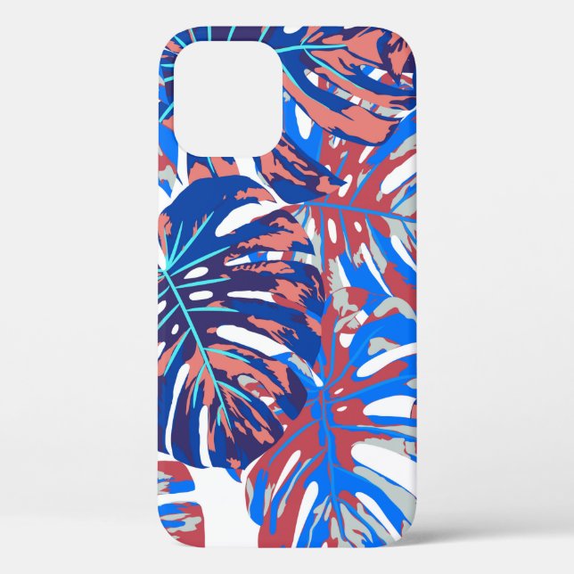 Funda De Case-Mate Para iPhone Monstera deja un patrón sin fisuras (Reverso )