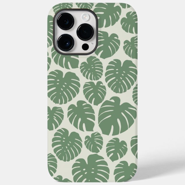Funda De Case-Mate Para iPhone Monstera - Verde (Reverso )