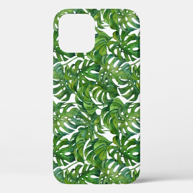 Funda De Case-Mate Para iPhone Monstera verde deja a los tropicales sin foco (Reverso )
