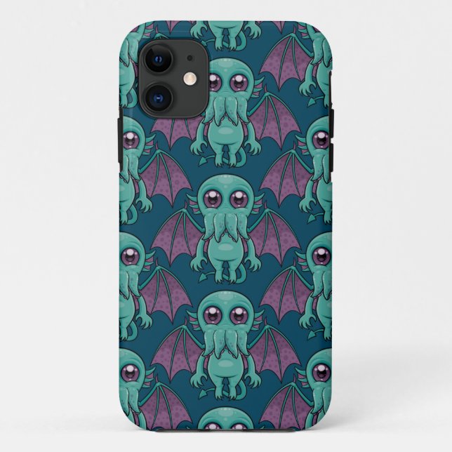 Funda De Case-Mate Para iPhone Monstruo de Cthulhu (Reverso)