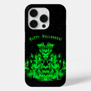 Funda Para iPhone 15 Pro Monstruo de Fuego en El Cielo Estrellado