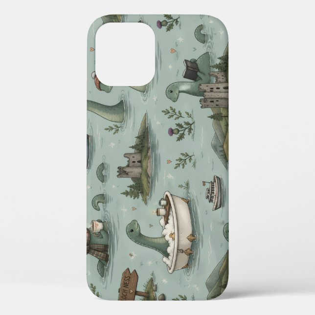 Funda De Case-Mate Para iPhone Monstruo del Lago Ness (Reverso )
